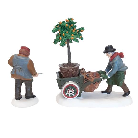Dept 56 Dickens Village Series Master Gardeners Figurine 2pc Set Christmas 1999 - Picture 3 of 7